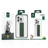 جراب Green London رفيع هجين مع حزام مطاطي لهاتف iPhone 14 Pro Max