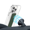 جراب Green London رفيع هجين مع حزام مطاطي لهاتف iPhone 14 Plus