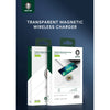 Green Transparent Magnetic Wireless Charger 1M 15W - Clear