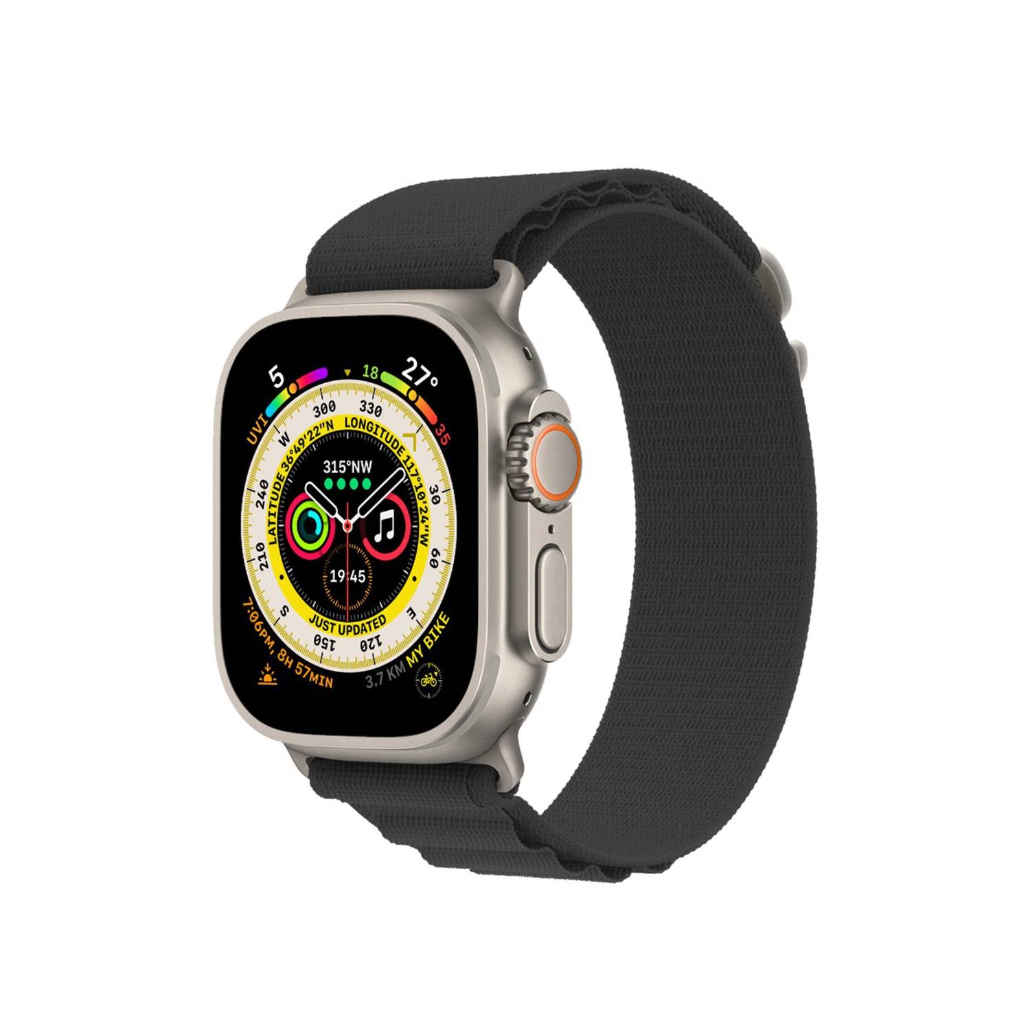 Green Lion Ultra Series High-Strength Watch Strap (42mm/44mm/45mm/49mm) - Black