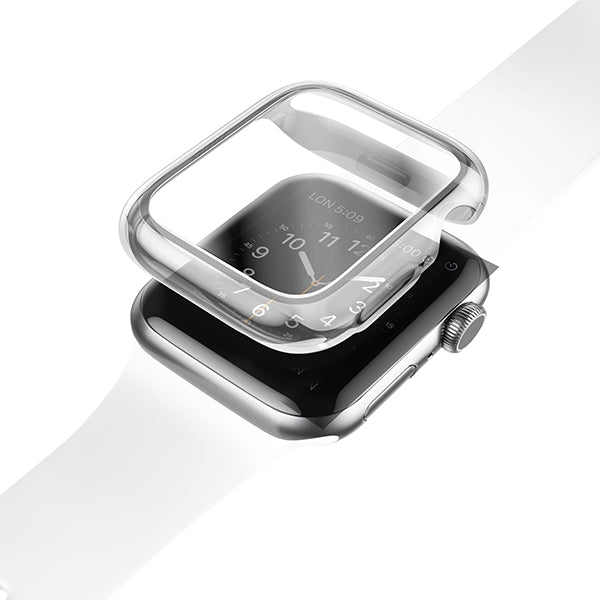 Uniq Garde Hybrid Apple Watch Case 45mm for Apple Watch 7 DOVE (CLEAR)