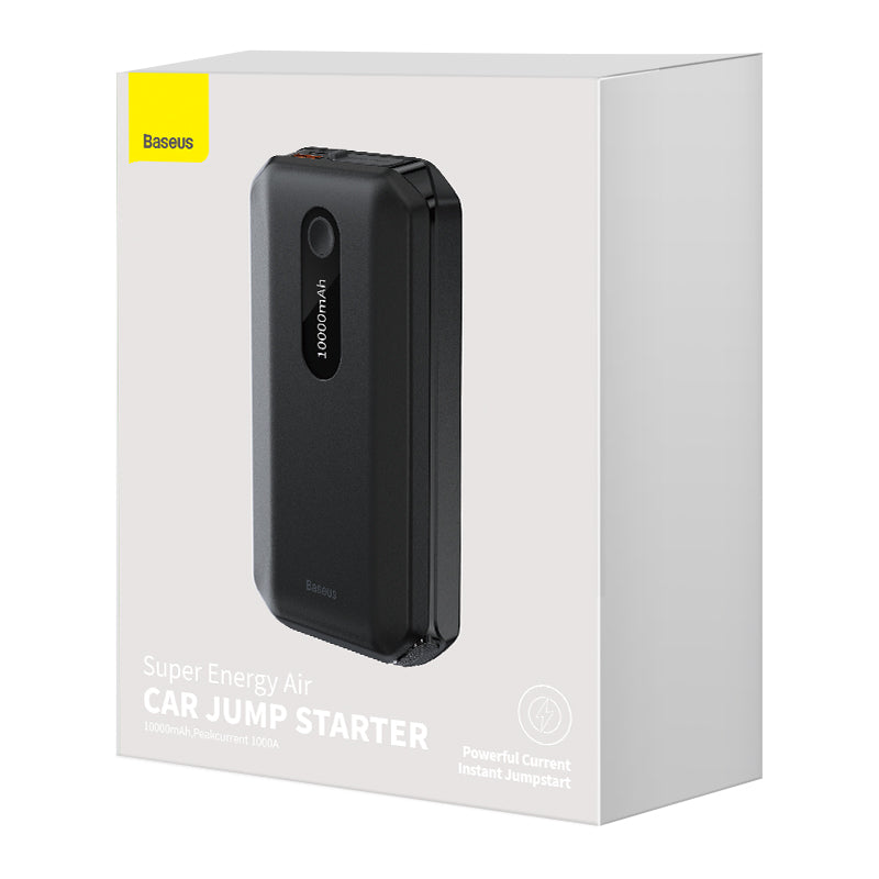 Baseus Car Jump Starter 10000mAh 12V Peak Current 1000A Portable Emergency Power Bank