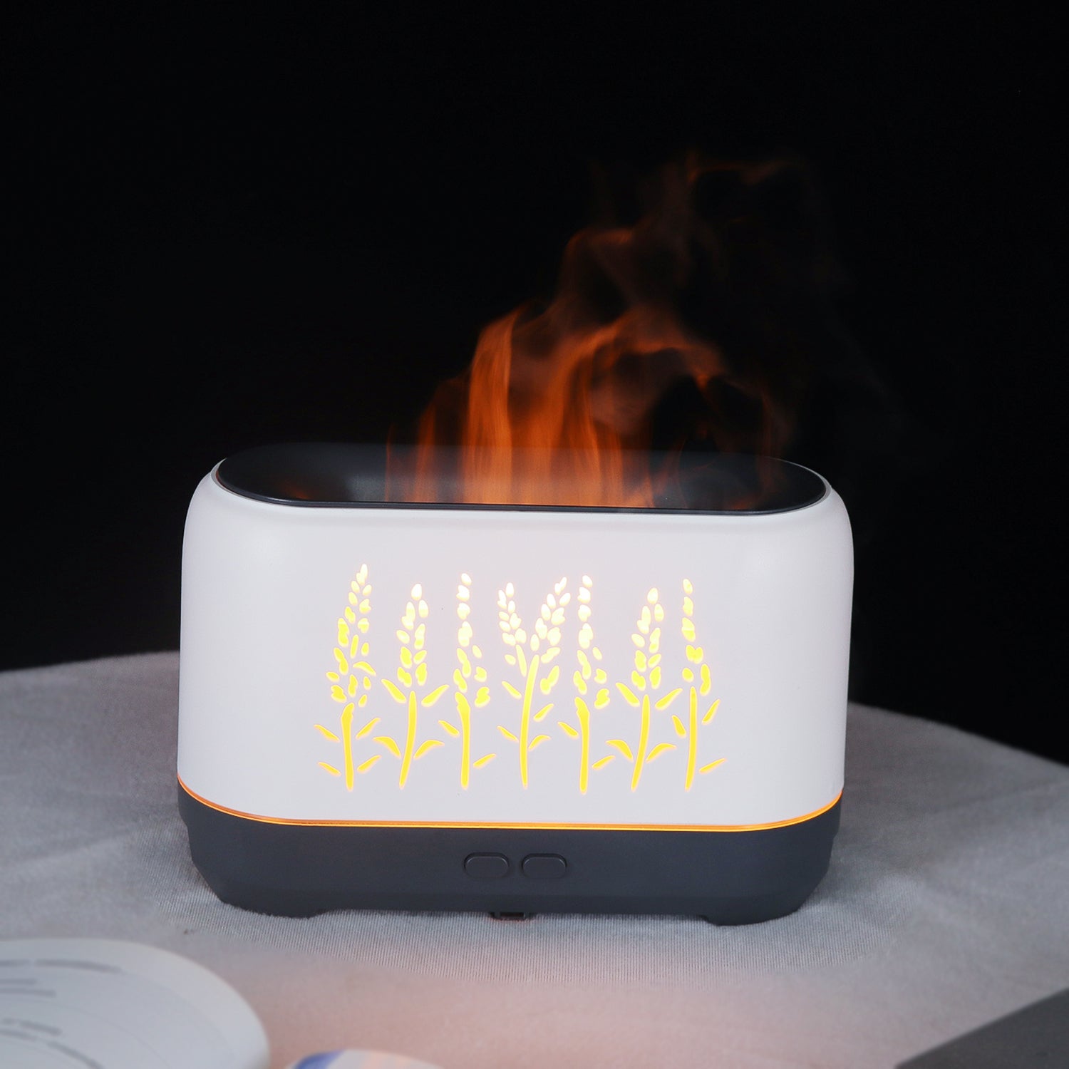 Flame Aroma Diffuser 3D flame fragrance Humidifier 200ml