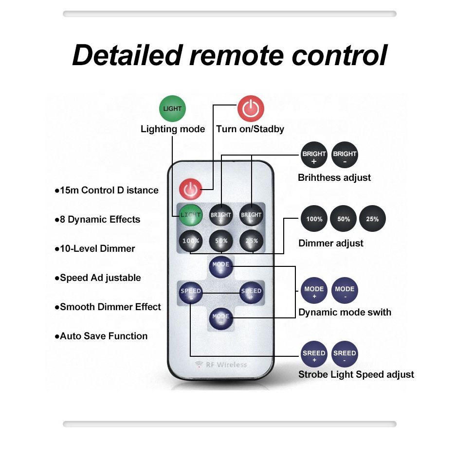 مصباح تخييم LED 360 مع قضيب تلسكوبي
