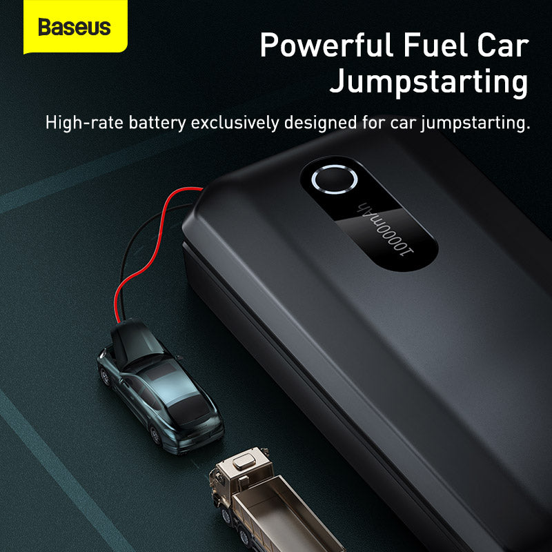 Baseus Car Jump Starter 10000mAh 12V Peak Current 1000A Portable Emergency Power Bank