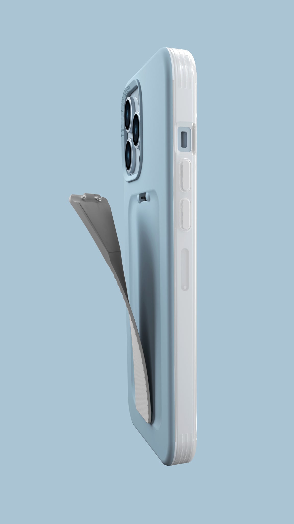 Uniq Iphone 13 Pro / Pro Max Hybrid Heldro Mount case / cover  - Arctic Blue