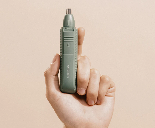 Meridian The Up-Here Trimmer - Sage - مكينة حلاقة شعر الأنف والاذن