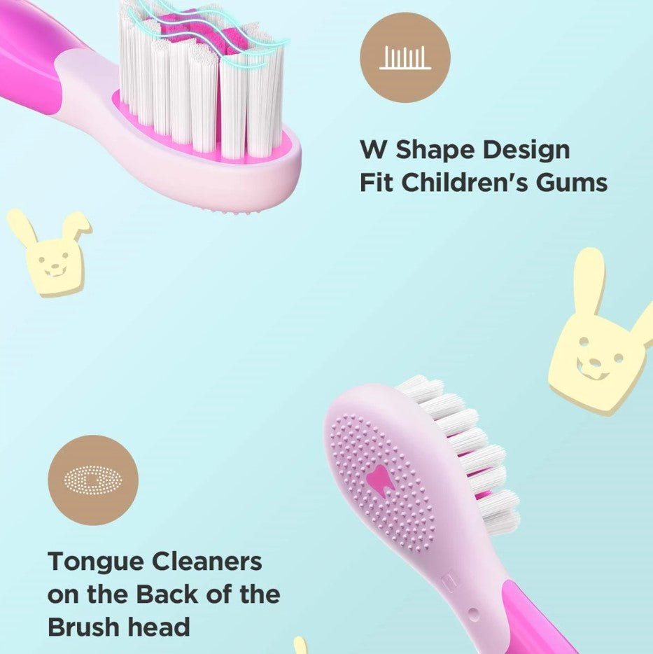 Fairywill Kids 2001 Electric Toothbrush - Pink