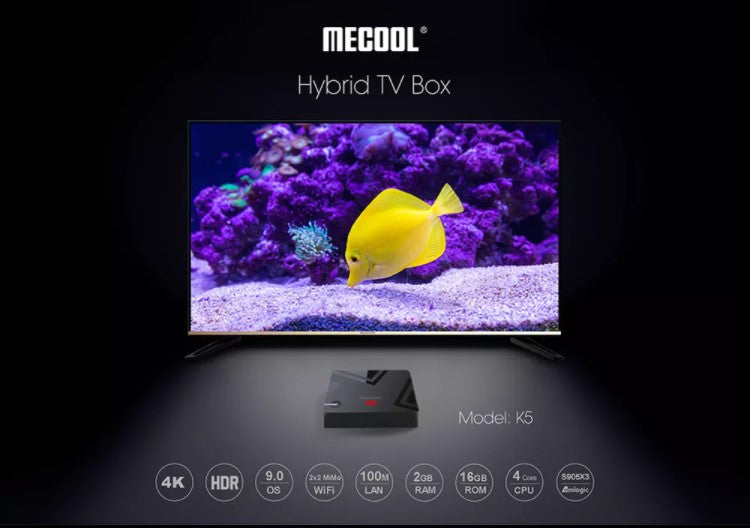 Hybrid tv k5 android tv box plus Satellite Receiver