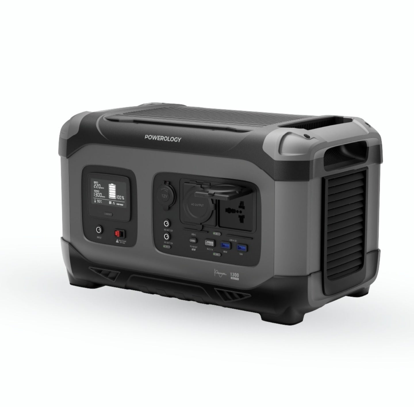 Powerology 392000mAh Power Generator 1300W - مولد كهربائي متنقل بقوة ١٣٠٠ واط ٣٩٢٠٠٠ ملي أمبير