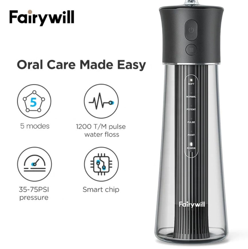 Fairywill F30 Water Flosser - جهاز تنظيف الأسنان المائي F-30 ٣٠٠ مل
