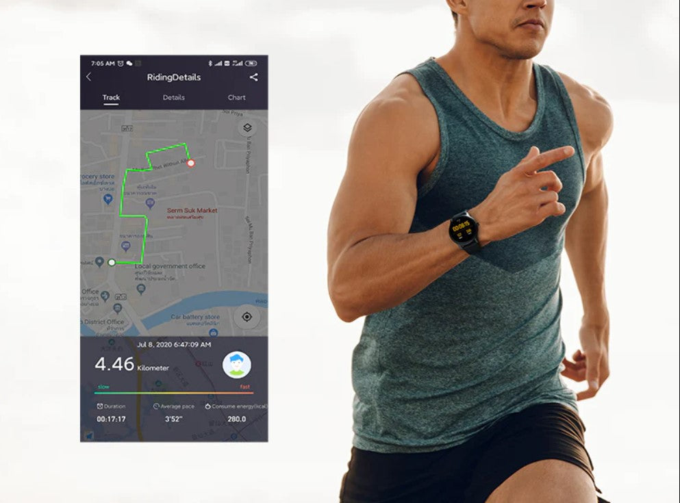 ساعة SOUNDPEATS Watch 2 الذكية مع متتبع معدل ضربات القلب والنوم