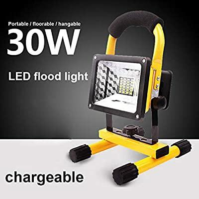 Rechargeable Portable LED 30W Work Light with Stand - مصباح عمل منزلي كلاسيكي - متعدد الوظائف