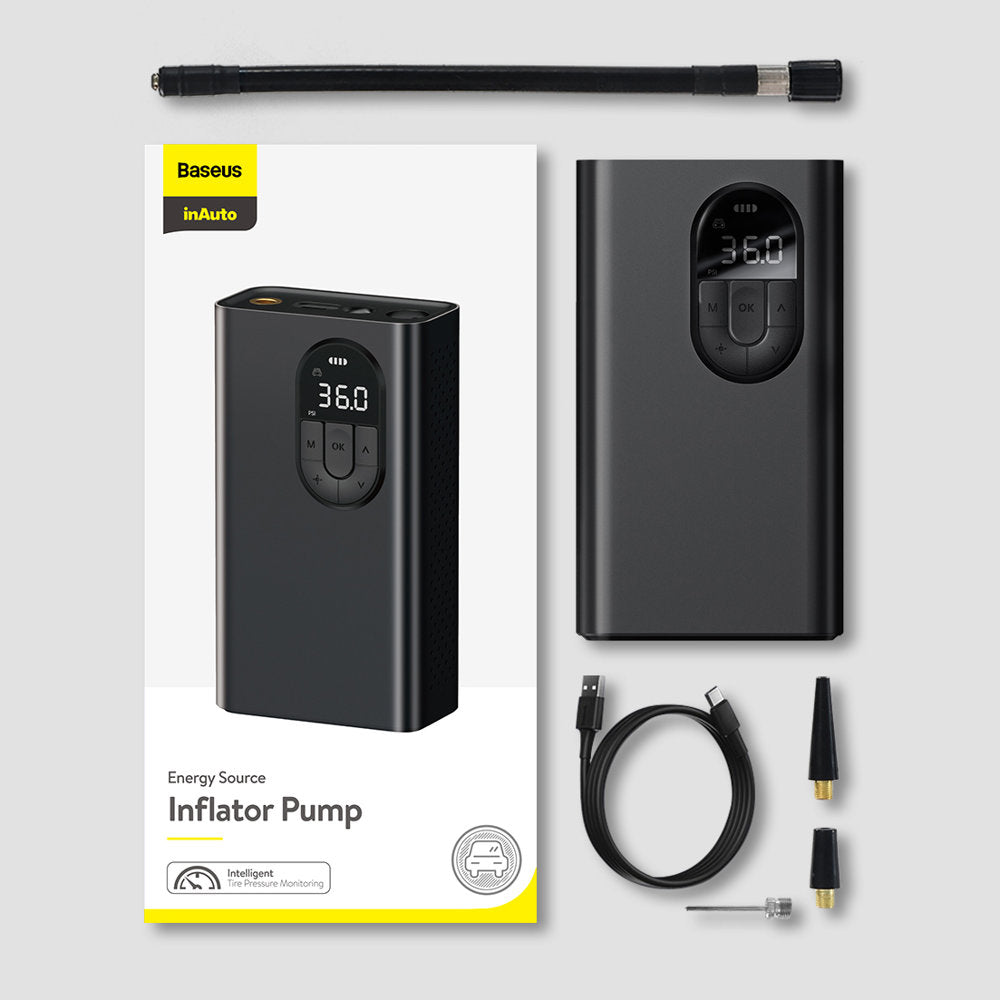 Baseus Energy Source Portable Inflator Pump with Digital Display