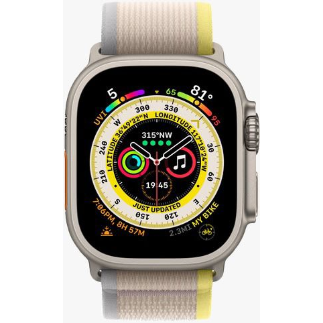 Green Lion Trial loop watch strap for Apple watch 42/44/45/49 ( Yellow/Grey )
