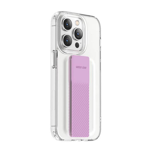 جراب Green London رفيع هجين مع حزام مطاطي لهاتف iPhone 14 Pro Max