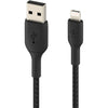 Belkin Braided USB-A to Lightning Cable (1m / 3.3ft, Black)