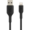 Belkin Braided USB-A to Lightning Cable (1m / 3.3ft, Black)