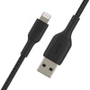 Belkin Braided USB-A to Lightning Cable (1m / 3.3ft, Black)