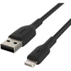 Belkin Braided USB-A to Lightning Cable (1m / 3.3ft, Black)