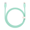 Baseus Jelly Liquid Silica Gel Fast Charging Cable Type-C to iPhone 20W 1.2m - Green