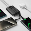 WiWU Endurance Built-in Dual Cable Power bank 10000mAh - White