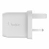 Belkin BoostCharge Pro Dual USB-C GaN Wall Charger 45W - شاحن جداري سريع و صغير منفذين تايب-سي ٤٥ واط من شركة بيلكن