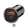 Baseus Circular Plastic A+C 30w PPS Car Charger Black