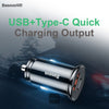 Baseus Circular Plastic A+C 30w PPS Car Charger Black