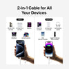 Belkin 60W 1.5m Boost Charge Pro 2-in-1 Cable with USB-C and Lightning Connector - white