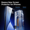 Baseus Sapphire Series for iPhone 16 Pro Full-Coverage HD Tempered Glass Screen Protector Easy Installation Kit - Clear