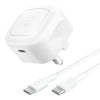 Belkin BoostCharge 45W Compact USB-C Wall Charger + USB-C Cable – White