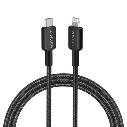 Anker USB-C To Lightning Braided Cable 1.8m Black