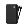 WiWU Endurance Built-in Dual Cable Power bank 10000mAh - Black