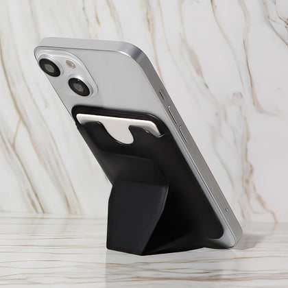 MagSafe Wallet Card Holder with stand and grip- Black