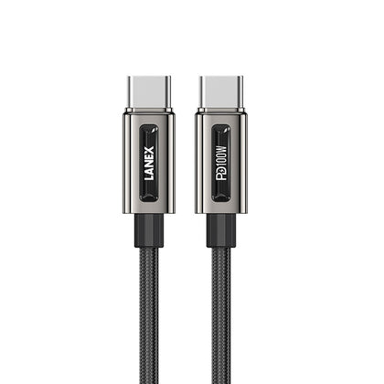 Lanex 100W Type C to C Cable 1.5m Black – LS48CC