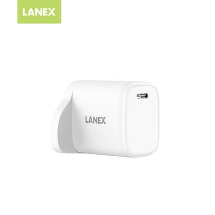 Lanex 20W Adapter with TypeC to Lightning Cable 1m
