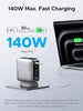 UGREEN 160W USB C Charger Nexode Pro 5-Port Fast Charger GaN Smart Display