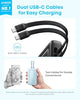 Anker Power Bank, 20,000mAh 45W Portable Charger,Dual Built-in USB-C Cables