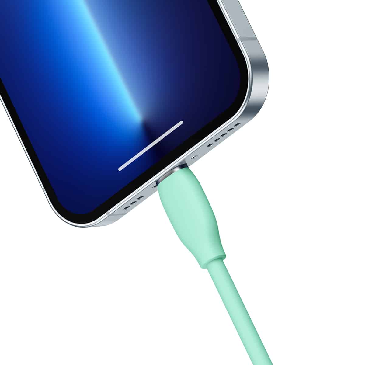 Baseus Jelly Liquid Silica Gel Fast Charging Cable Type-C to iPhone 20W 1.2m - Green