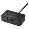 Green Lion GS-850 Power Socket with Retractable USB-C Cable -Black