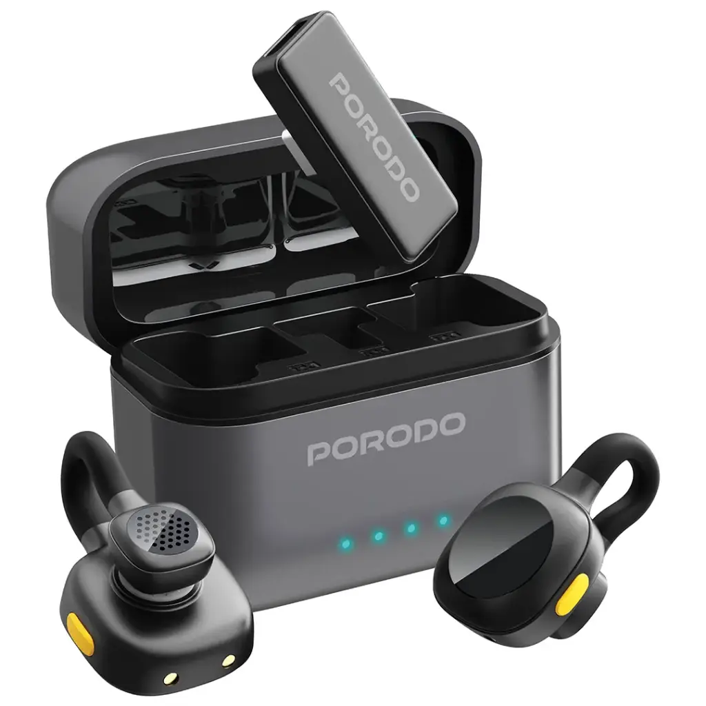 Porodo Movo Lavalier Microphone Type-C Connector - Black