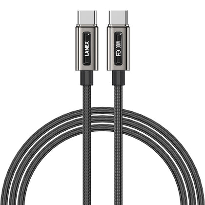 Lanex 100W Type C to C Cable 1.5m Black – LS48CC