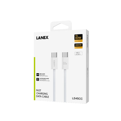 Lanex LS45CC PD60W TypeC to TypeC 2m
