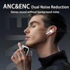 New ANC/ENC A9 PRO 5th Generation Wireless Earbuds with LED Smart Touch Screen Display Active Noise Cancellation - Black