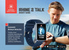 Swiss Military Rhine2 Smart Band 1.57” Display, Bluetooth Calling, Multi Language, Health & Sports Tracking, 7 Days Battery, IP67, iOS/Android Compatible - Blue