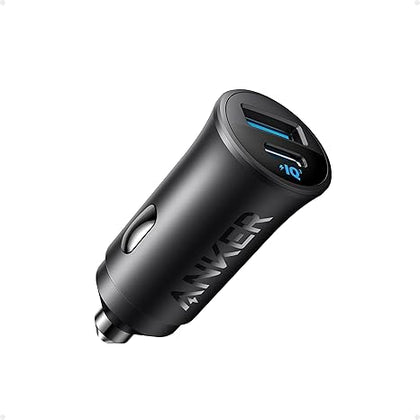 Anker USB-C Car Charger, 30W 2-Port Type-C Car Adapter, iPhone Car Charger with Power IQ 3.0