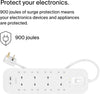 Belkin 8-Outlet Surge Protector Power Strip, Wall-Mountable with 8 AC Outlets, 2M Power Cord