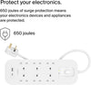 Belkin 6-Outlet Surge Protector Power Strip, Wall-Mountable with 6 AC Outlets, 2M Power Cord