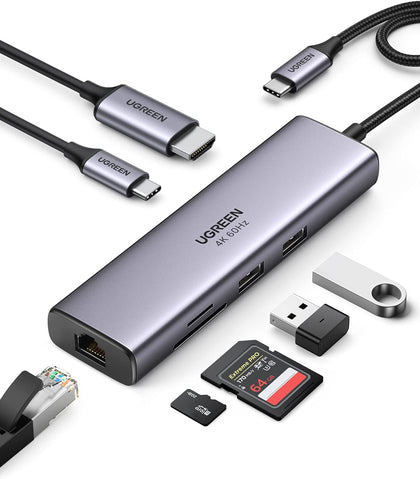 UGREEN 7-in-1 4K HDMI USB C Hub